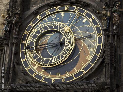 Cadran de l'horloge astronomique de Prague photo