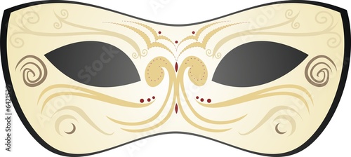 a beautiful vector carnival mask from venice