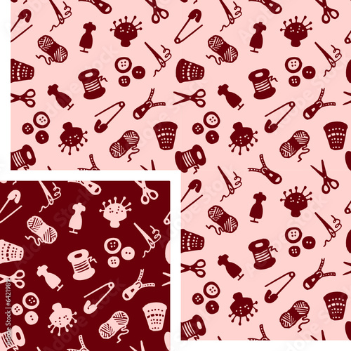 seamless patterns - sewing