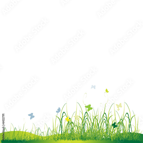 Grass silhouette green, summer background