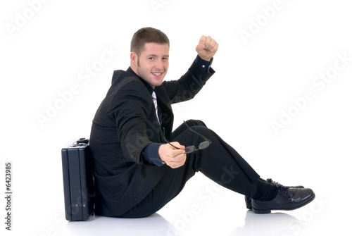 Fotografie Handsome successful young businessman,