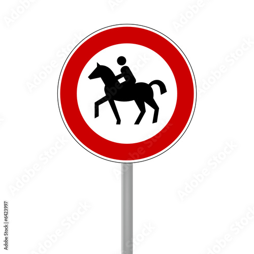 verkehrszeichen reiten