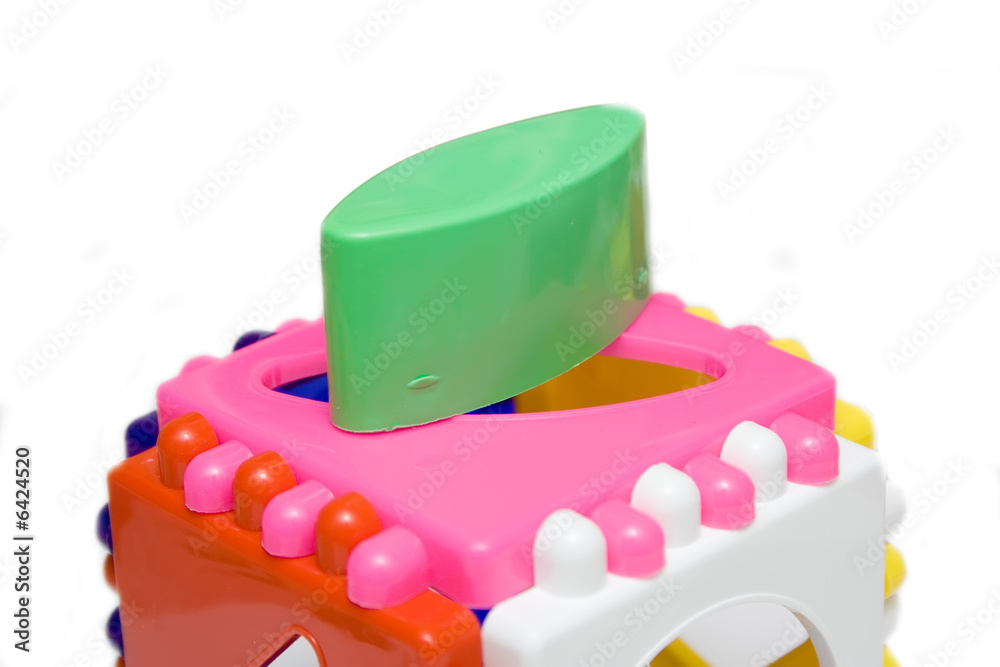 baby logical cube on the isolated background baby logical cube on the isolated background