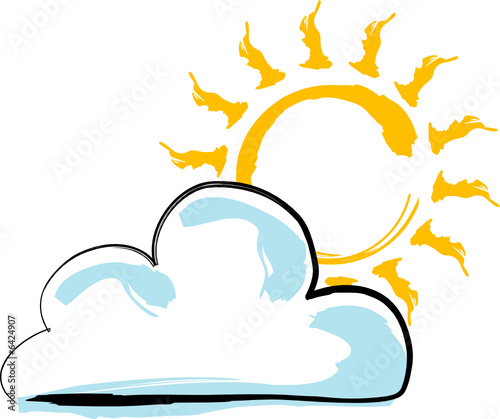 sun and cloud icons