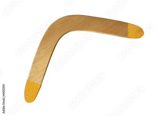 Boomerang sport isolated on white