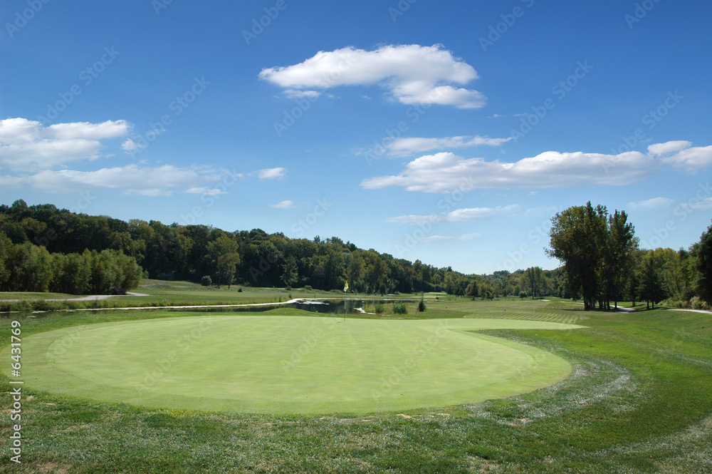 Golf course on a sunny day