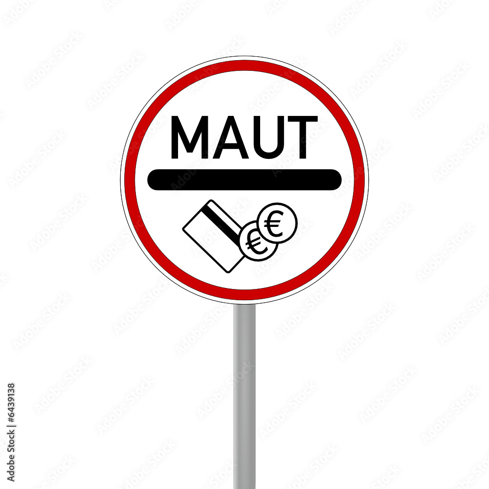 verkehrszeichen maut verkehrszeichen maut
