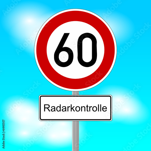 verkehrszeichen tempo 60