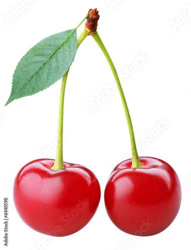 Fotografie cherry; object on a white background