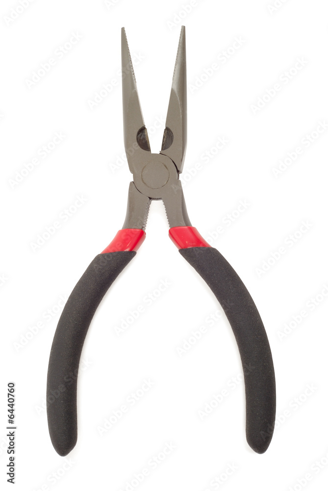 Pliers isolated with clipping path over white background Pliers isolated with clipping path over white background