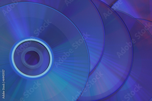 CD s that are used as a blue background