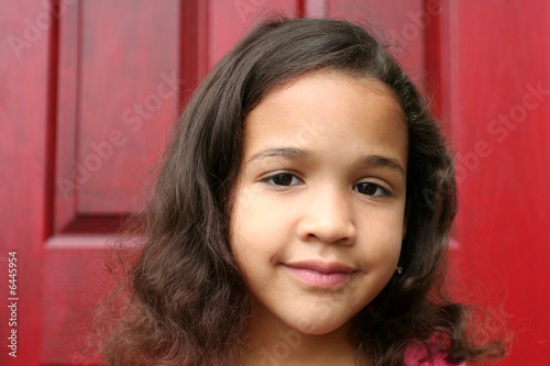 Young girl outside