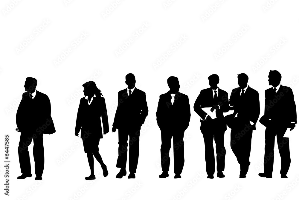 business people walking silhouettes business people walking silhouettes