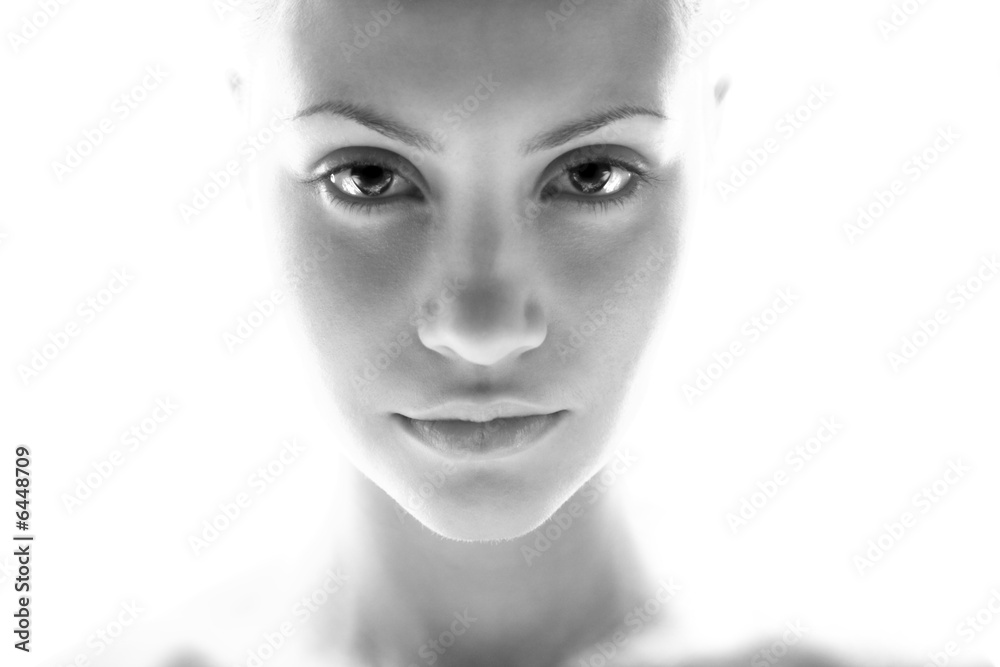 Fototapeta premium Fine art portrait of elegant girl. Studio photo. Beautiful woman