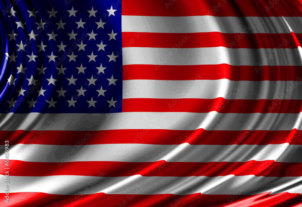 Waving american flag Waving american flag