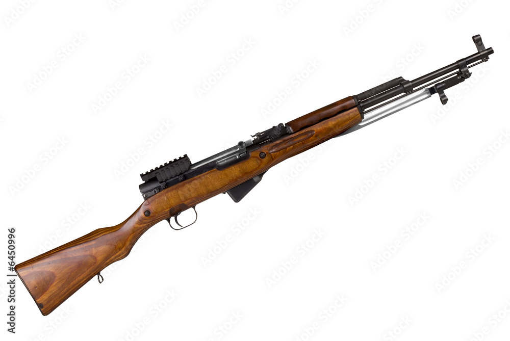 Russian Machine gun isolated over a white background Russian Machine gun isolated over a white background