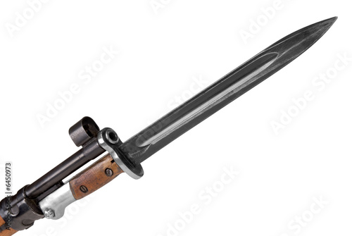 Fototapeta German rifle barrel with bayonet