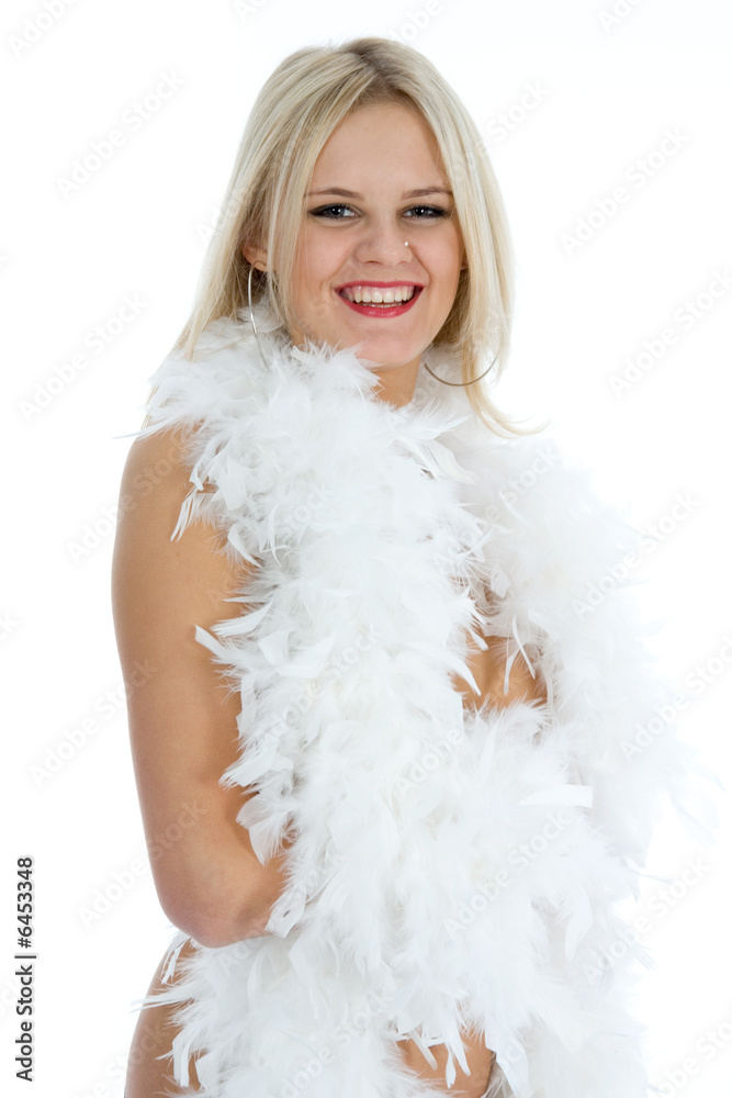 Beautiful sexual girl on white background Beautiful sexual girl on white background