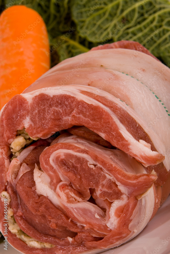 Rolled and Stuffed Breast of Lamb