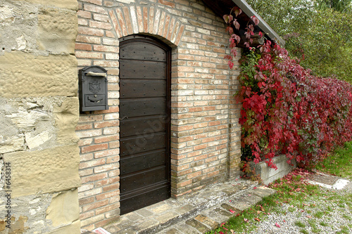 Fototapeta Naklejka Na Ścianę i Meble -  Entry of the mountain house