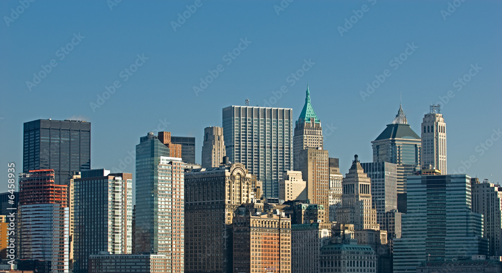 Obraz premium scycsrapers z lower manhattan, new york, usa