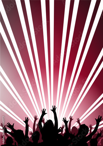Happy people having fun at discotheque