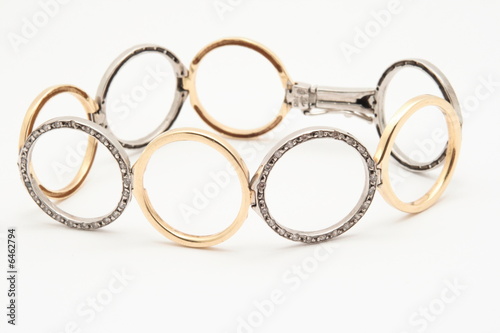 Chain circle on white background