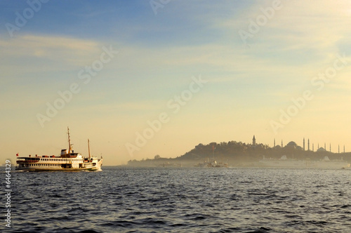 Ferry in the Bosphorus ( Istanbul/Turkey )...