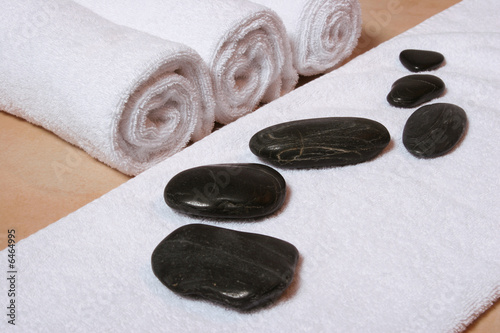 Hotstones with towel