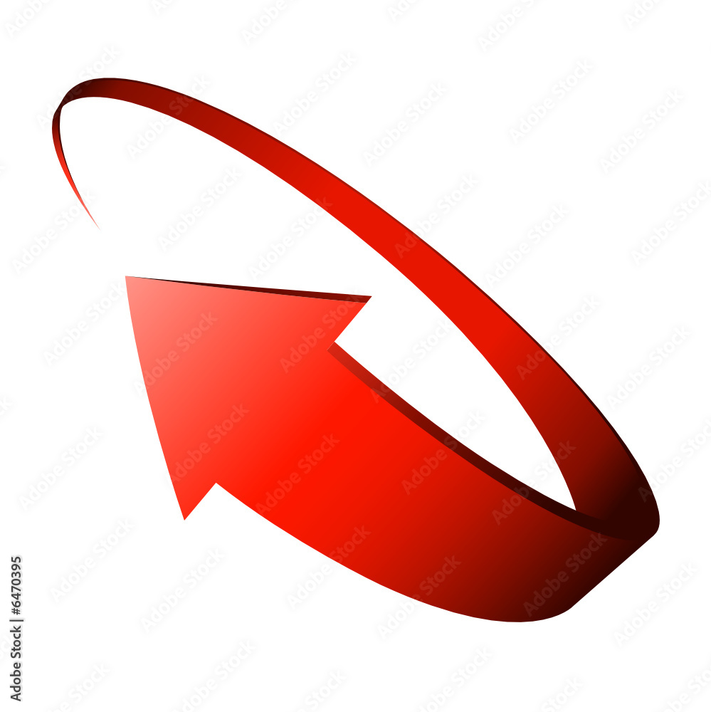 flèche rouge Stock Vector | Adobe Stock