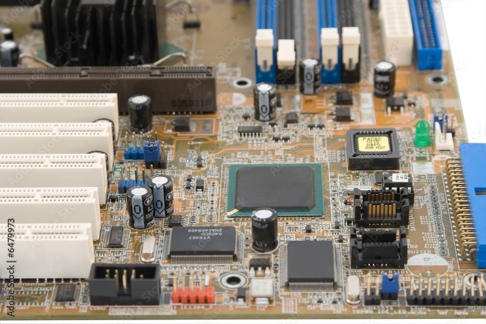 motherboard close-up motherboard close-up