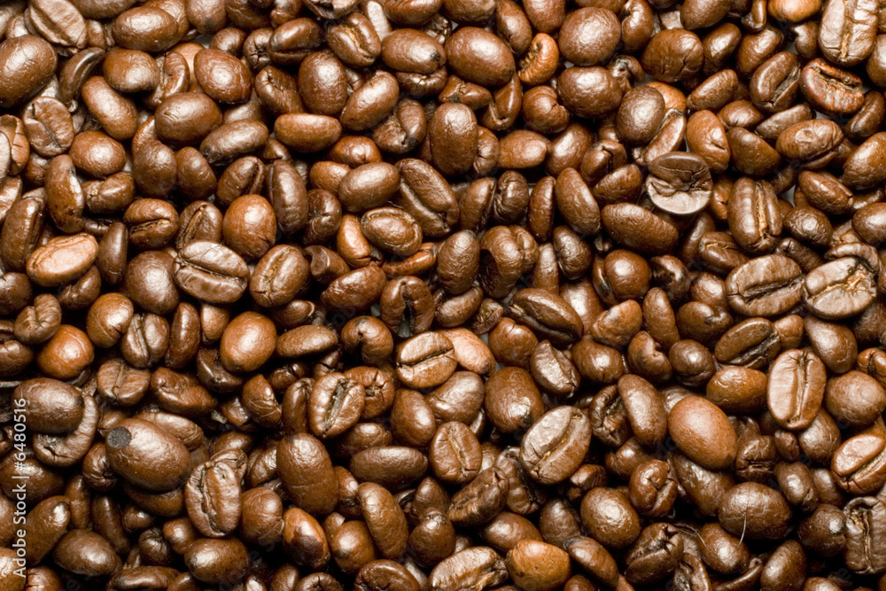 Fototapeta premium Kaffeebohnen - Textur