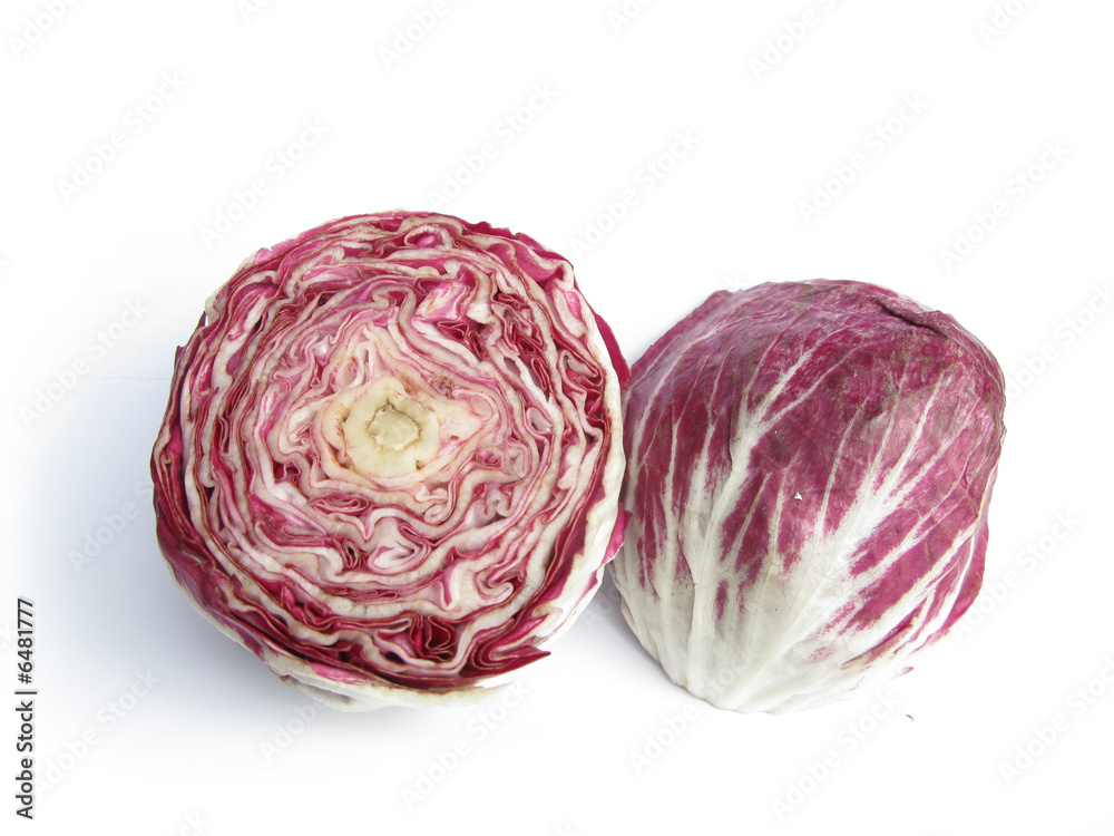 Red cabbage isolated on white background Red cabbage isolated on white background