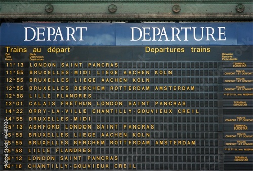 Departure board
