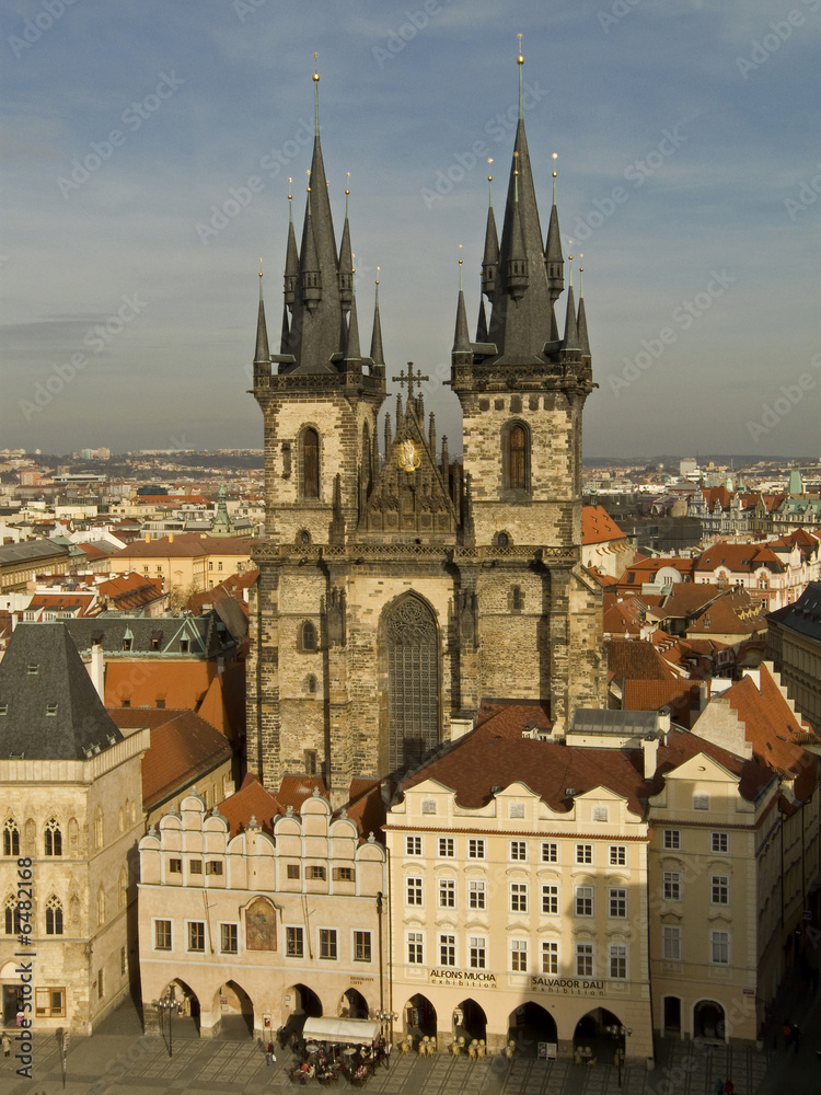 Vue sur Notre-Dame-de-Tyn, Prague