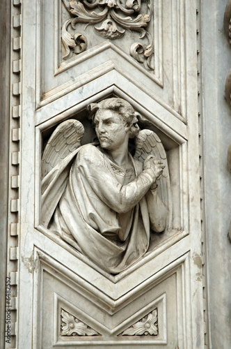 Angel on Wall of Catherdral in Florence, Italy