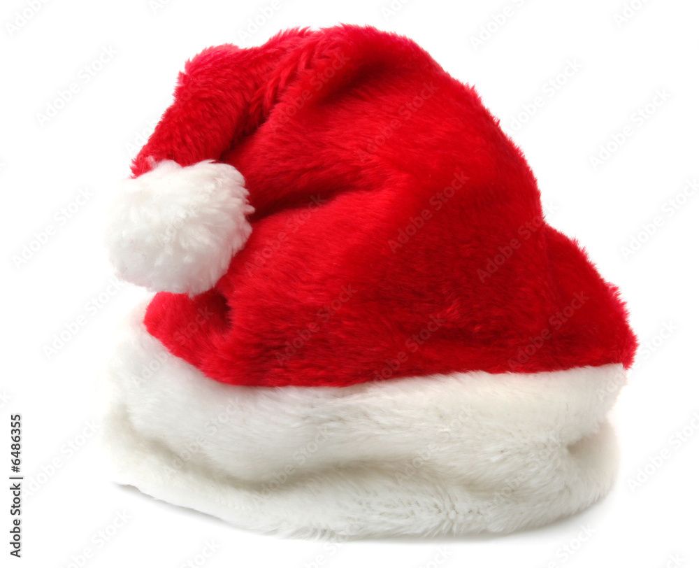 Santa's hat isolated on white background Santa's hat isolated on white background