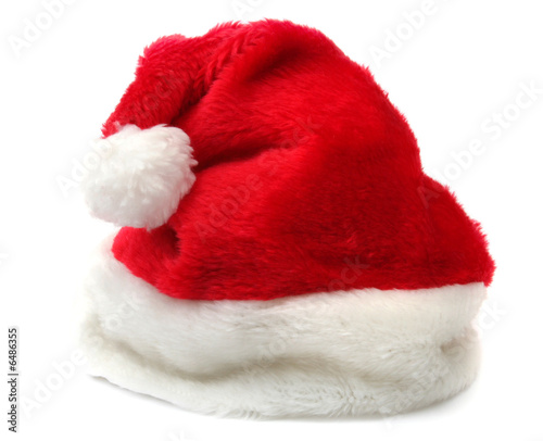 Santa's hat isolated on white background