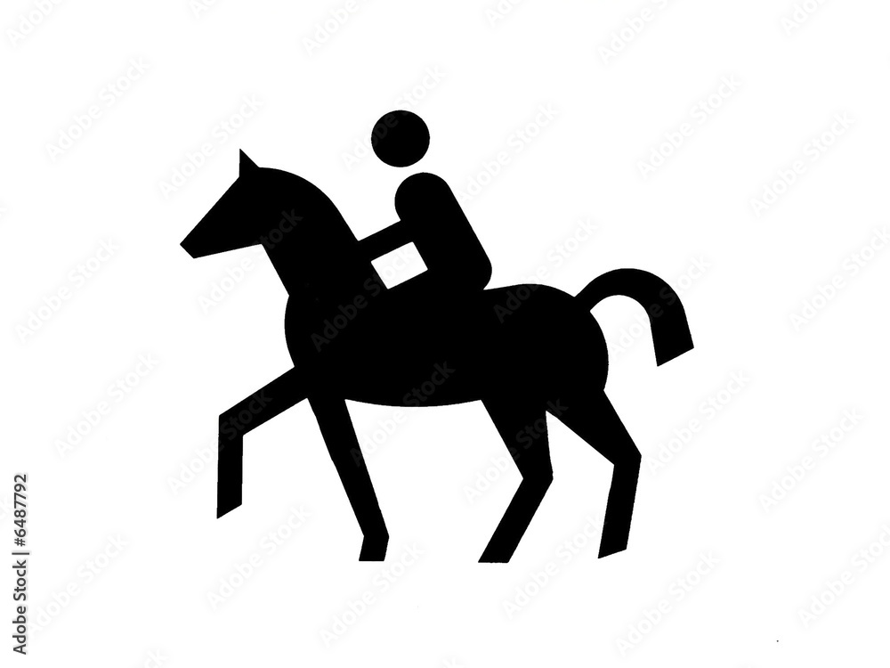 Pferd und Reiter – abstrakt Pferd und Reiter – abstrakt