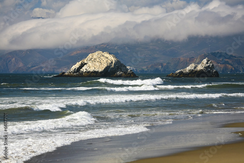 Beach on the pacific ocean