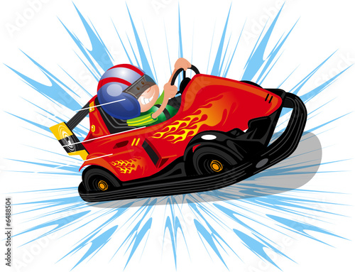 niño en carro