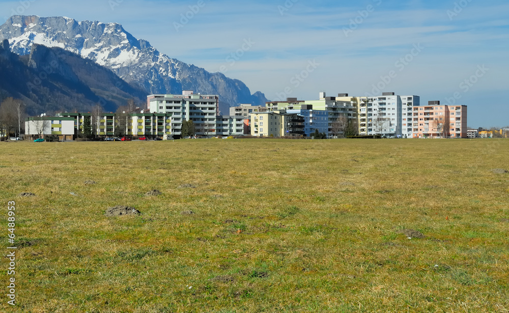 Wohnbloecke mit Bergen no.1 Wohnbloecke mit Bergen no.1
