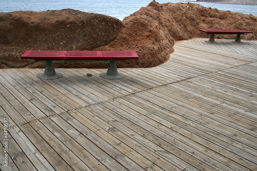 paseo maritimo en la playa del medano
