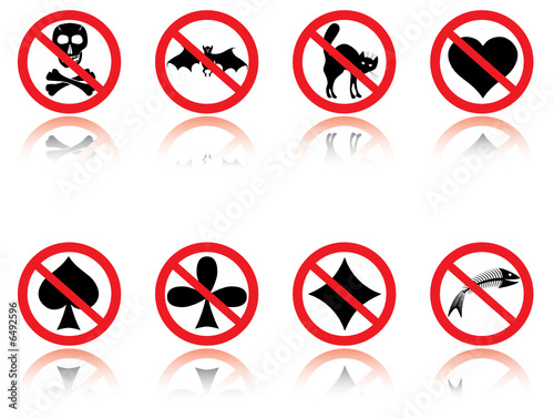 Symbols - jokes. Vector illustration.