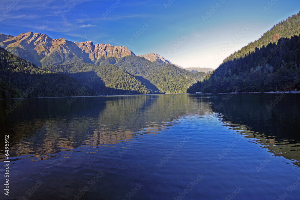 majestic mountain lake landscape photo