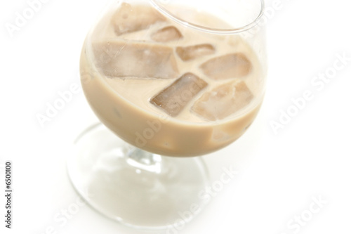 Irish cream in a glass