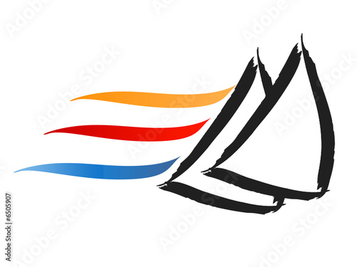Sailing sign logo
