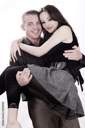 Young smiling couple