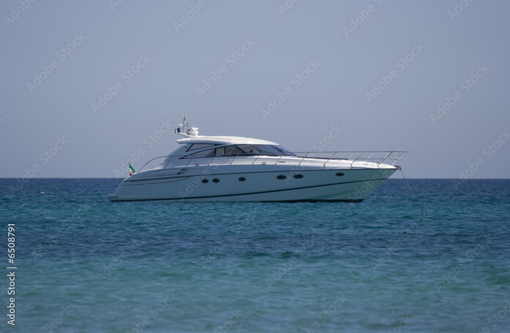 Fototapeta premium luxury yacht at anchor