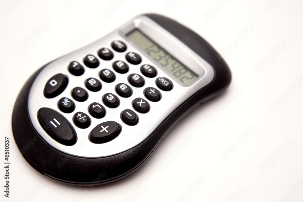 Calculator isolated over white background Calculator isolated over white background